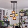 Koyoto Lampadario a sospensione, Lampada a sfera, Lampada a sospensione a cluster Blu, Verde, Ramato, 4-Luci