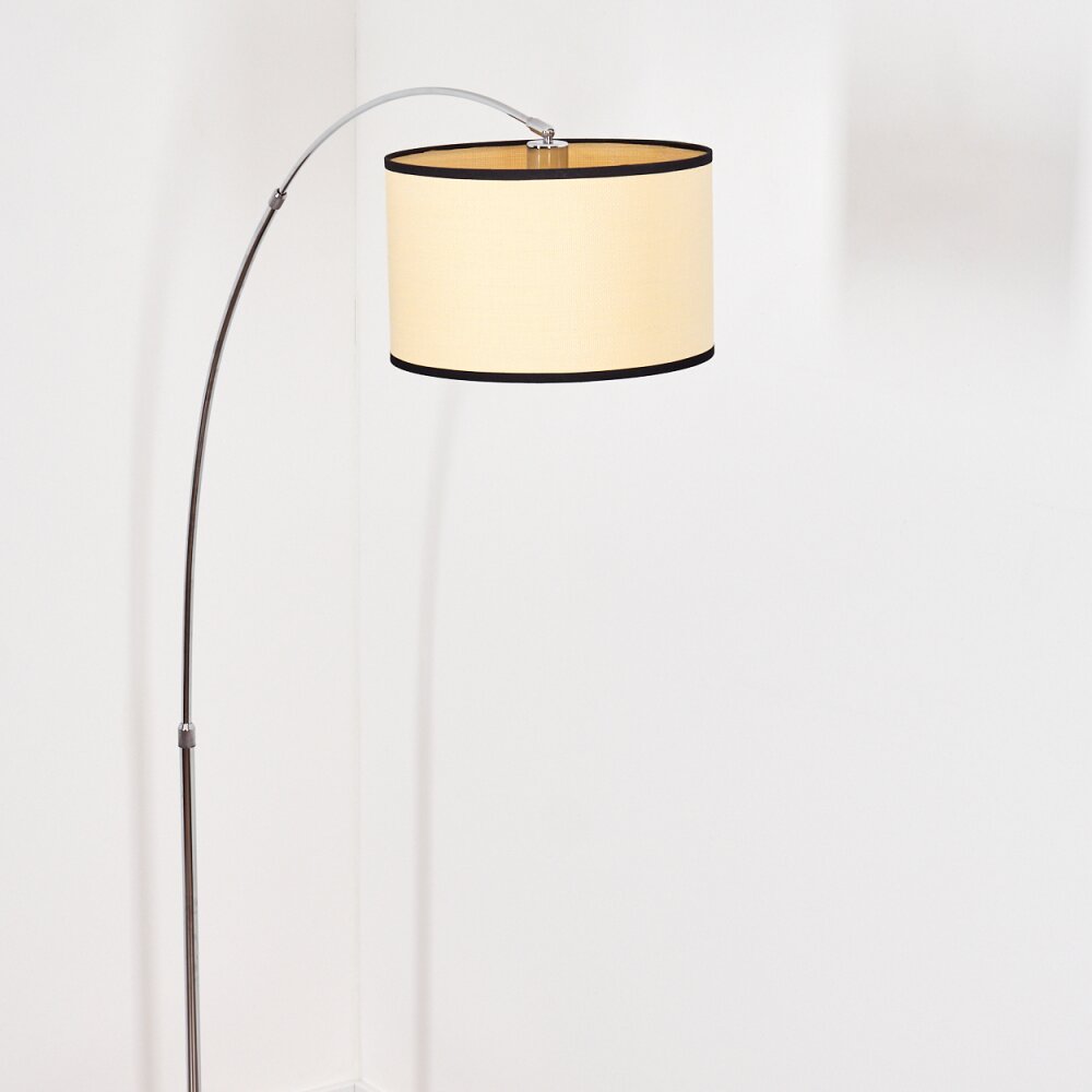 Chellas Lampada da terra Cromo, Nero, 1-Luce