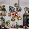 Ripoll Lampadario a sospensione, Lampada a sfera, Lampada a sospensione Écru, Nero, 8-Luci