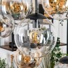 Gastor Lampadario a sospensione, Lampada a sfera, Lampada a sospensione Ambrato, Chiaro, Grigio fumo, 8-Luci