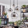 Koyoto Lampada a sfera, Lampada a sospensione a cluster Chiaro, Grigio fumo, 4-Luci