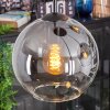 Koyoto Lampada a sfera, Lampada a sospensione a cluster Chiaro, Grigio fumo, 4-Luci