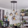Koyoto Lampada a sfera, Lampada a sospensione a cluster Chiaro, Grigio fumo, 4-Luci