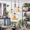 Koyoto Lampada a sfera, Lampada a sospensione a cluster Ambrato, 4-Luci