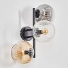Koyoto Lampada a sfera, Applique Ambrato, Chiaro, Grigio fumo, 3-Luci