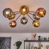 Ripoll Plafoniera, Lampada a sfera Blu, Oro, Ramato, 8-Luci