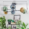 Koyoto Plafoniera, Lampada a sfera 78 cm Blu, Oro, Verde, 6-Luci