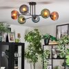Koyoto Plafoniera, Lampada a sfera 78 cm Blu, Verde, Ramato, 6-Luci