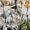 Gastor Lampadario a sospensione, Lampada a sfera, Lampada a sospensione Ambrato, Chiaro, Grigio fumo, 8-Luci