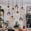 Gastor Lampadario a sospensione, Lampada a sfera, Lampada a sospensione Ambrato, Chiaro, Grigio fumo, 8-Luci