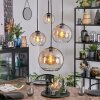 Koyoto Lampadario a sospensione, Lampada a sfera, Lampada a sospensione a cluster Ambrato, Chiaro, 4-Luci