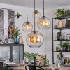 Koyoto Lampadario a sospensione, Lampada a sfera, Lampada a sospensione a cluster Ambrato, Chiaro, 4-Luci
