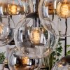 Gastor Lampadario a sospensione, Lampada a sfera, Lampada a sospensione Ambrato, Chiaro, Grigio fumo, 8-Luci