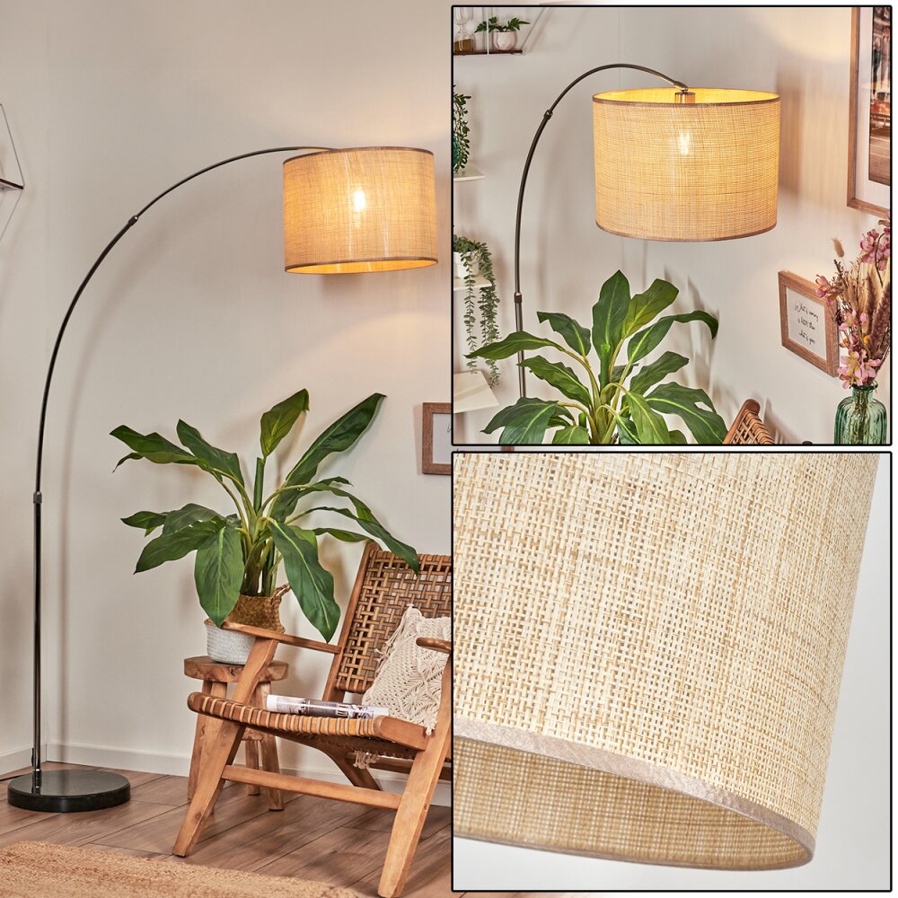 Sabadim Lampada da terra Nichel opaco, Nero, 1-Luce main product photo