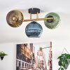 Koyoto Plafoniera, Lampada a sfera Oro, Nero, 3-Luci