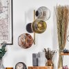 Ripoll Lampada a sfera, Applique Oro, Nero, 3-Luci