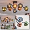 Ripoll Plafoniera, Lampada a sfera Blu, Verde, Ramato, 8-Luci