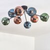 Ripoll Plafoniera, Lampada a sfera Blu, Verde, Ramato, 8-Luci