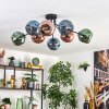 Ripoll Plafoniera, Lampada a sfera Blu, Verde, Ramato, 8-Luci