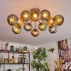 Koyoto Plafoniera, Lampada a sfera 89 cm Blu, Verde, Ramato, 12-Luci