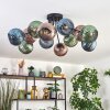 Koyoto Plafoniera, Lampada a sfera 89 cm Blu, Verde, Ramato, 12-Luci