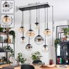 Gastor Lampadario a sospensione, Lampada a sfera, Lampada a sospensione Ambrato, Chiaro, Grigio fumo, 8-Luci