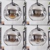 Ripoll Lampadario a sospensione, Lampada a sfera, Lampada a sospensione a cluster Cromo, Chiaro, Grigio fumo, 4-Luci
