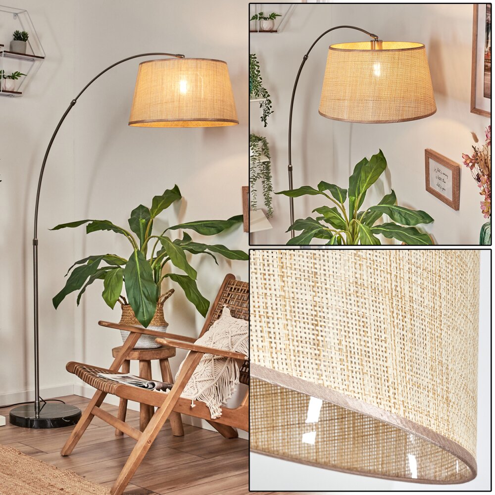 Sabadim Lampada da terra Nichel opaco, Nero, 1-Luce main product photo