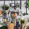 Koyoto Lampadario a sospensione, Lampada a sfera, Lampada a sospensione Ambrato, Chiaro, Grigio fumo, 6-Luci