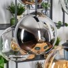 Koyoto Lampadario a sospensione, Lampada a sfera, Lampada a sospensione Ambrato, Cromo, Chiaro, Grigio fumo, 6-Luci