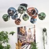 Ripoll Plafoniera, Lampada a sfera Blu, Verde, Ramato, 12-Luci