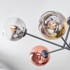 Koyoto Plafoniera, Lampada a sfera 72 cm Oro, Chiaro, Ramato, Grigio fumo, 6-Luci