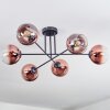 Koyoto Plafoniera, Lampada a sfera 78 cm Chiaro, Ramato, 6-Luci