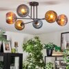 Koyoto Plafoniera, Lampada a sfera 80 cm Blu, Oro, Ramato, 6-Luci