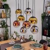 Gastor Lampadario a sospensione, Lampada a sfera, Lampada a sospensione Cromo, Oro, Chiaro, Ramato, Grigio fumo, 8-Luci