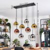 Gastor Lampadario a sospensione, Lampada a sfera, Lampada a sospensione Cromo, Oro, Chiaro, Ramato, Grigio fumo, 8-Luci