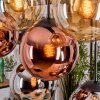 Gastor Lampadario a sospensione, Lampada a sfera, Lampada a sospensione Ambrato, Cromo, Ramato, Grigio fumo, 8-Luci