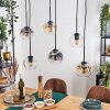 Ripoll Lampadario a sospensione, Lampada a sfera, Lampada a sospensione Ambrato, Chiaro, Grigio fumo, 6-Luci
