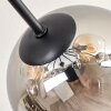 Koyoto Plafoniera, Lampada a sfera 81 cm Ambrato, Chiaro, Grigio fumo, 10-Luci