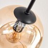 Koyoto Plafoniera, Lampada a sfera 81 cm Ambrato, Chiaro, Grigio fumo, 10-Luci