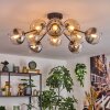 Koyoto Plafoniera, Lampada a sfera 81 cm Ambrato, Chiaro, Grigio fumo, 10-Luci