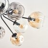 Ripoll Plafoniera, Lampada a sfera Ambrato, Chiaro, Grigio fumo, 10-Luci