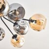 Ripoll Plafoniera, Lampada a sfera Ambrato, Grigio fumo, 10-Luci