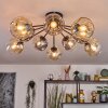 Ripoll Plafoniera, Lampada a sfera Ambrato, Chiaro, Grigio fumo, 10-Luci