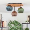 Koyoto Plafoniera, Lampada a sfera 40 cm Écru, Nero, 3-Luci