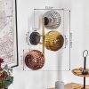 Ripoll Lampada a sfera, Applique Oro, Nero, 3-Luci