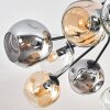 Ripoll Plafoniera, Lampada a sfera Ambrato, Chiaro, Grigio fumo, 12-Luci