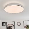 Makak Plafoniera LED Cromo, Bianco, 1-Luce