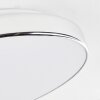 Makak Plafoniera LED Cromo, Bianco, 1-Luce