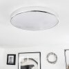 Makak Plafoniera LED Cromo, Bianco, 1-Luce